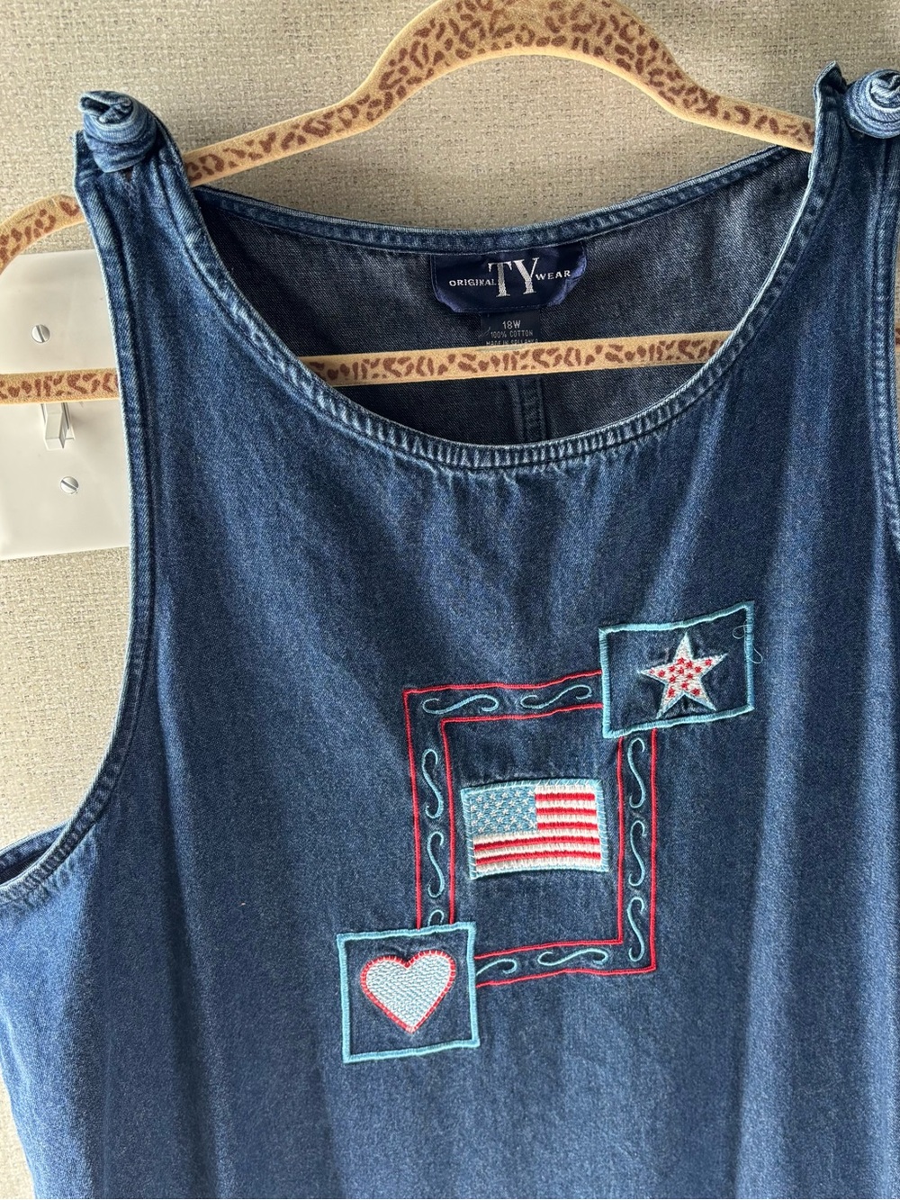 Original TY Wear Vintage Denim Patriotic Dress
